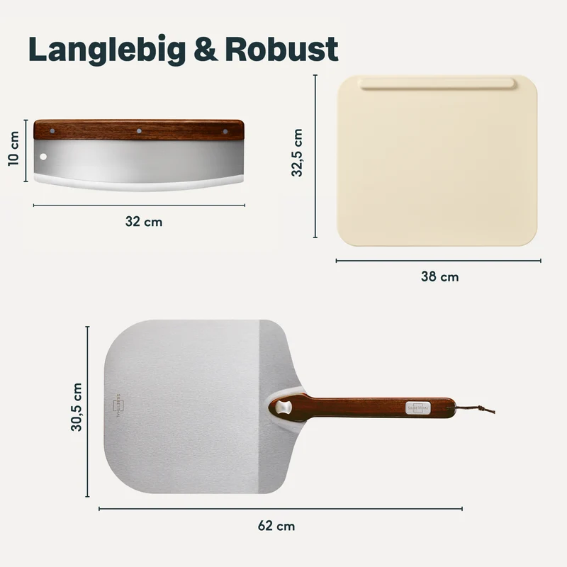 Pizzastein Set 3-teilig