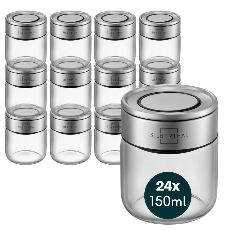 Gewürzgläser 150ml 24er Set