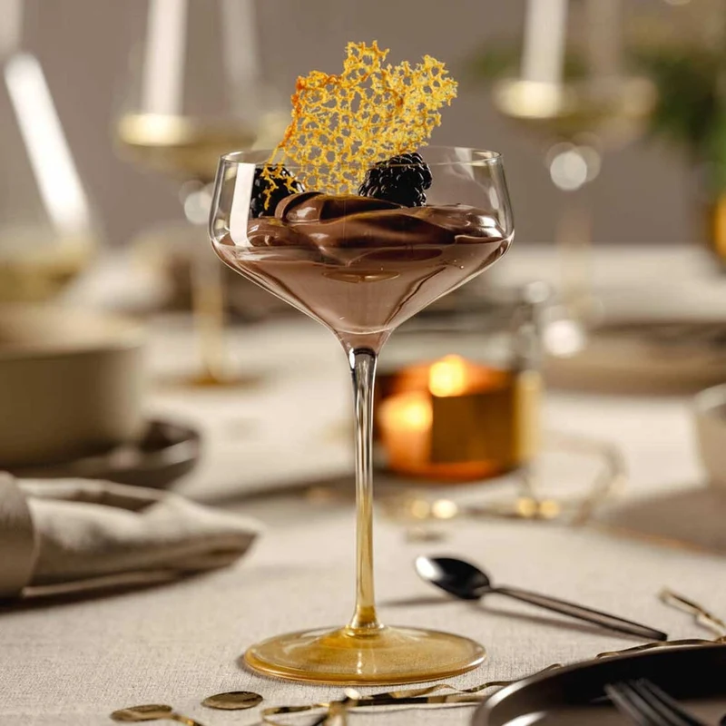 Champagnerschale PUCCINI 350 ml gold 2er-Set