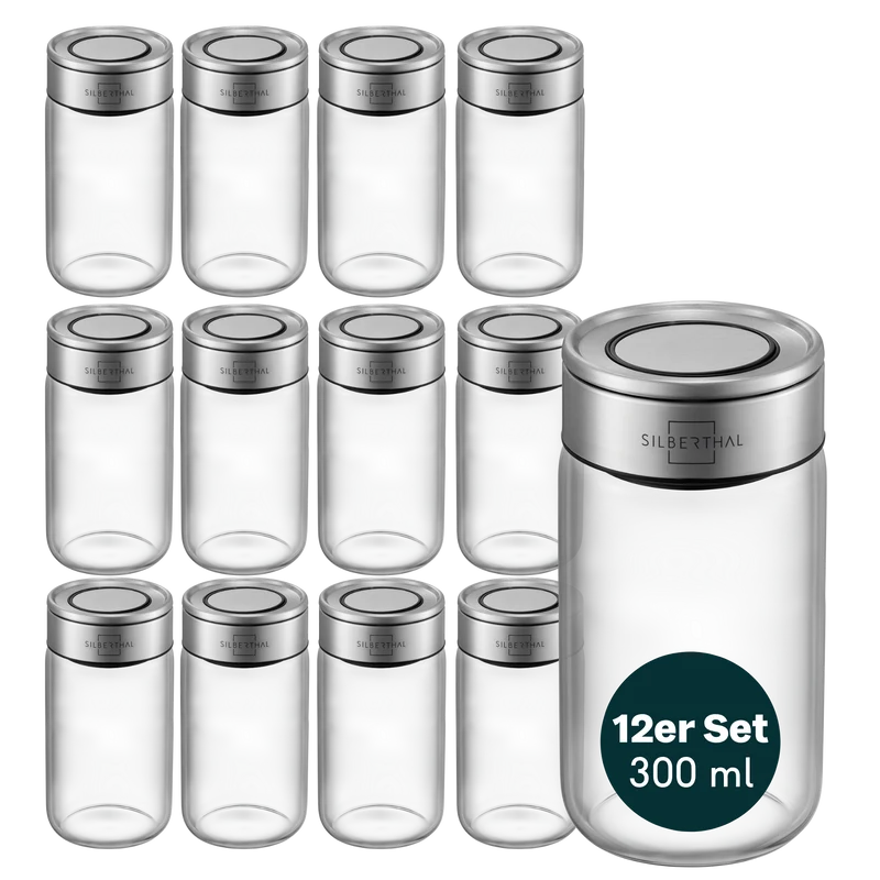Gewürzgläser 300ml 12er Set