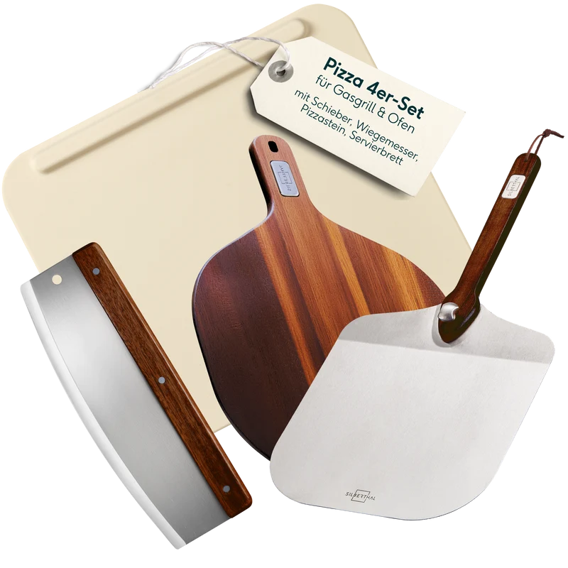 Pizzastein Set 4-teilig
