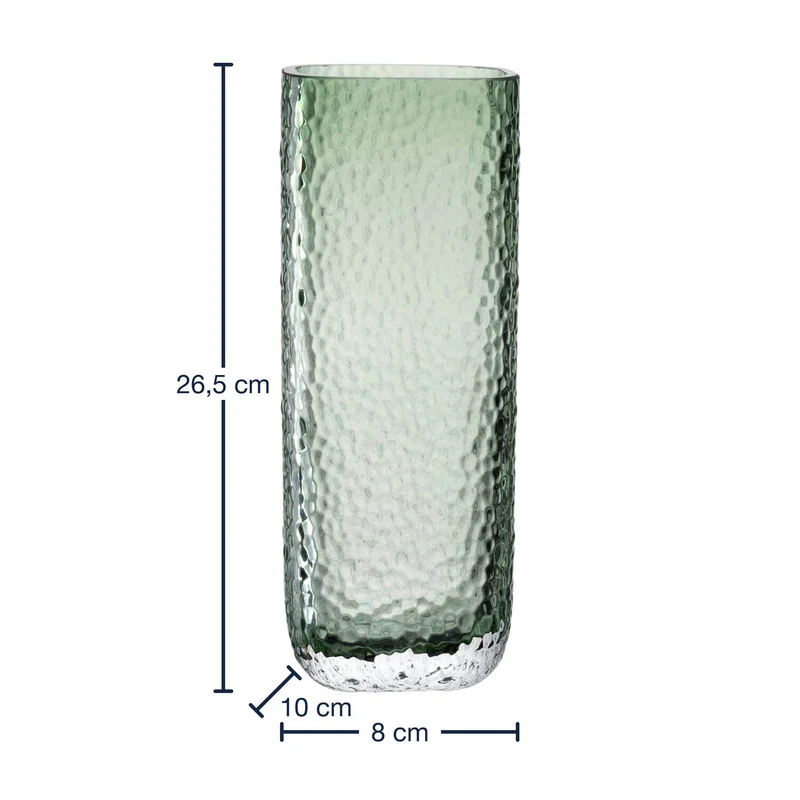 Vase MARTELLO 27 cm grün
