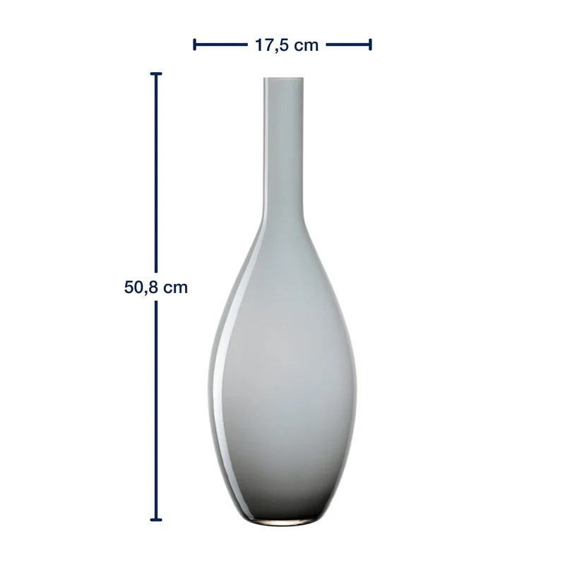 Vase BEAUTY 50 cm grau