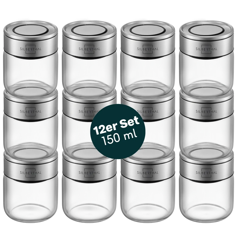 Gewürzgläser 150ml 12er Set