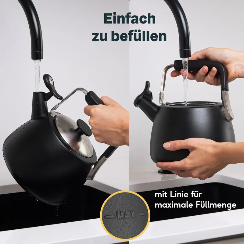 Teekanne mit Wasserkessel, Vorratsglas & Aufbewahrungsdose