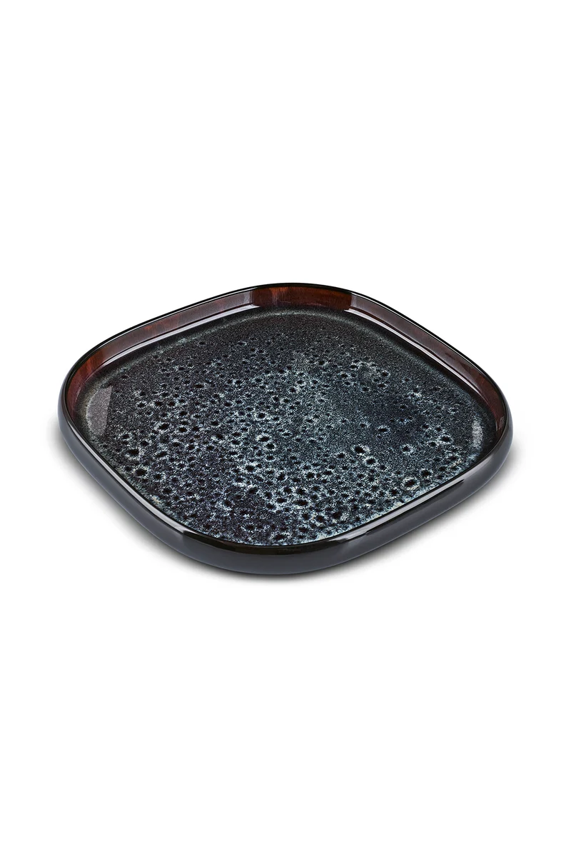 Karaca Earth Collection Galactic Shiny Black 55-teiliges Tafelservice für 12 Personen