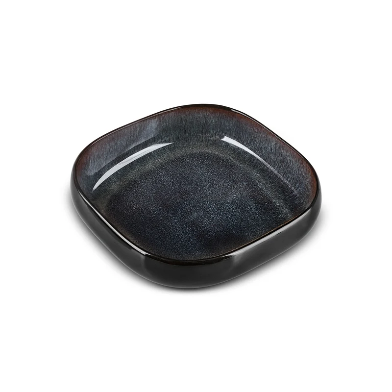 Karaca Earth Collection Galactic Shiny Black 55-teiliges Tafelservice für 12 Personen