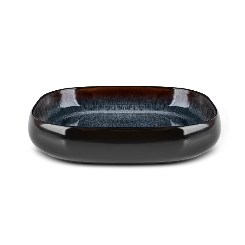 Karaca Earth Collection Galactic Shiny Black 55-teiliges Tafelservice für 12 Personen