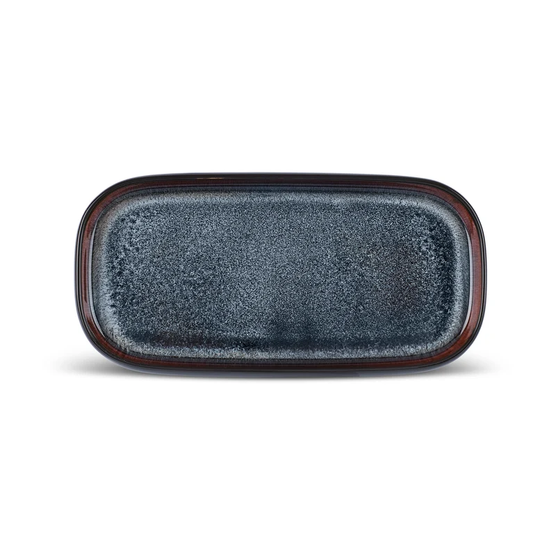 Karaca Earth Collection Galactic Shiny Black 55-teiliges Tafelservice für 12 Personen