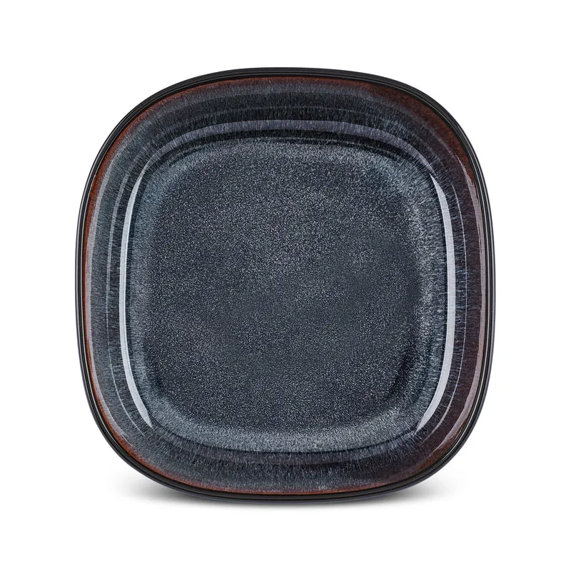 Karaca Earth Collection Galactic Shiny Black 55-teiliges Tafelservice für 12 Personen