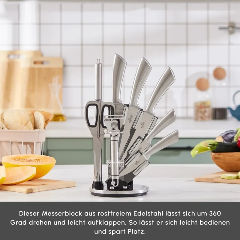 Karaca Meister Bremen Deutscher Stahl 9-teiliges Messerset