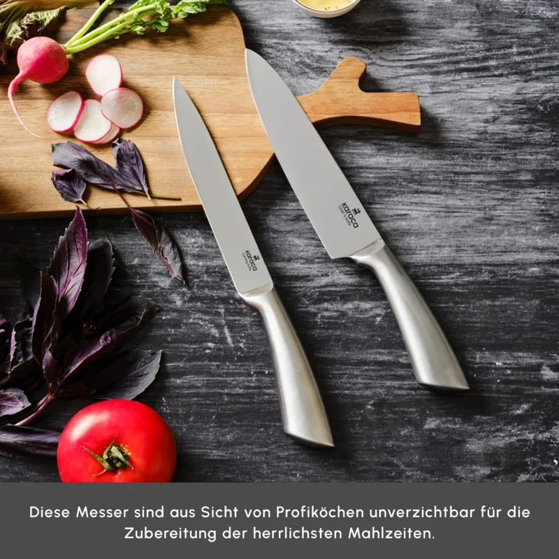 Karaca Meister Bremen Deutscher Stahl 9-teiliges Messerset