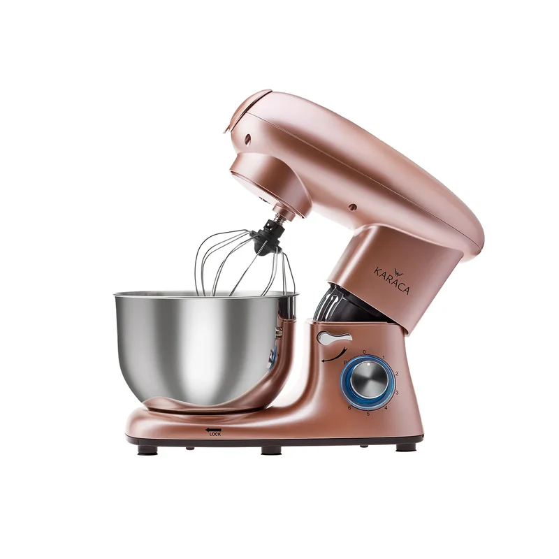 Karaca Multichef Küchenmaschine mit Fleischwolf 1400W in Rosegold