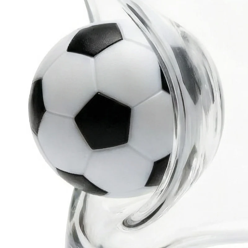 Fußball-Glas mit Mini-Ball – Handgemachtes Unikat