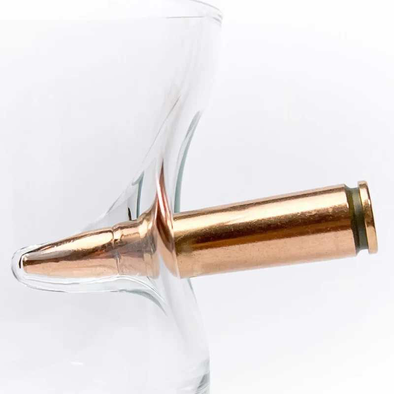 Whisky- & Gin-Glas mit echter Patrone (230ml)