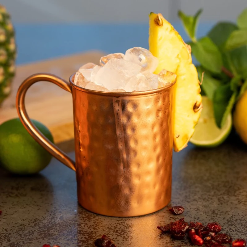 Kupferbecher Cataleya – Cocktailbecher (gehämmert, 400 ml)