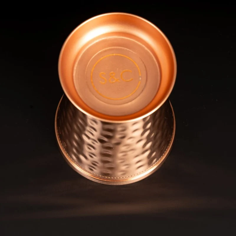 Kupferbecher Caesar – Cocktailbecher (gehämmert, römisch-geprägter Stil, 300 ml)