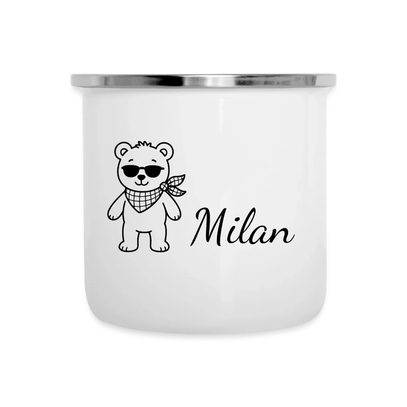 Kinder Emaille-Tasse Tierbande Bär Teddy