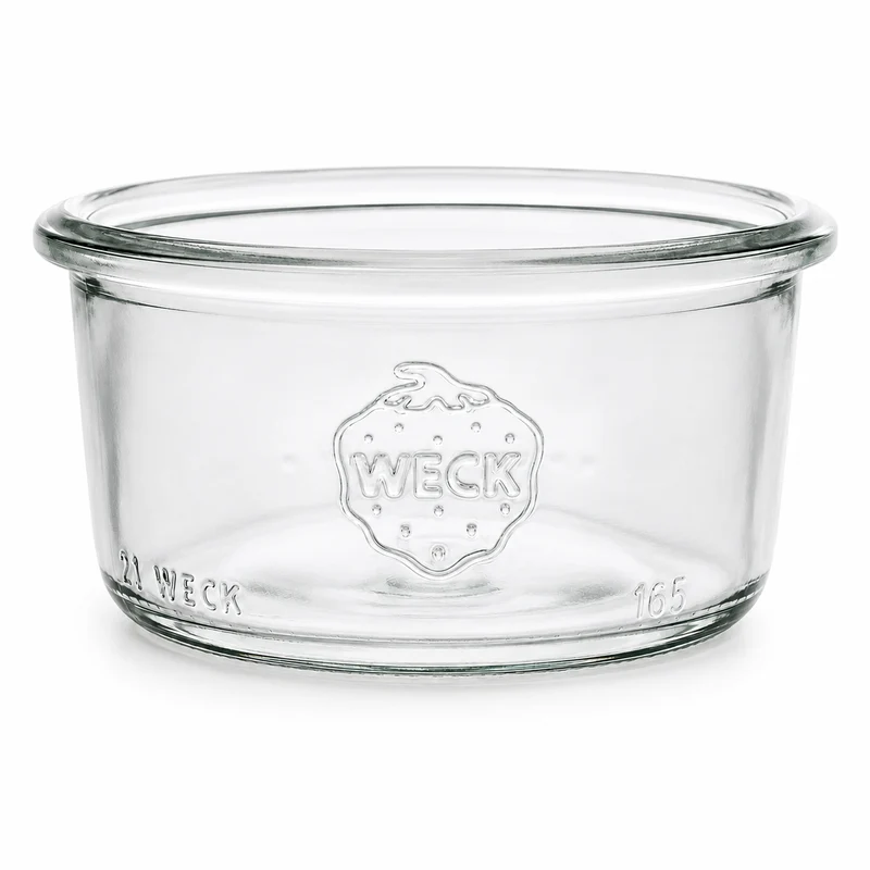 WECK-Sturzglas 165 ml RR 80 mit Glasdeckel im 12er Karton