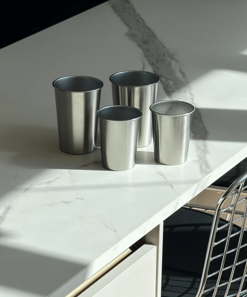 Großer Edelstahl Becher | Steel
