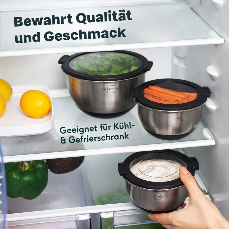 Edelstahlschüssel 1,6 Liter - glänzend