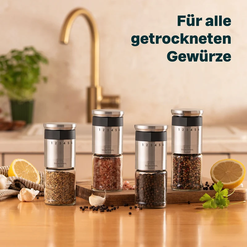 Salz und Pfeffermühle mit Einstellring