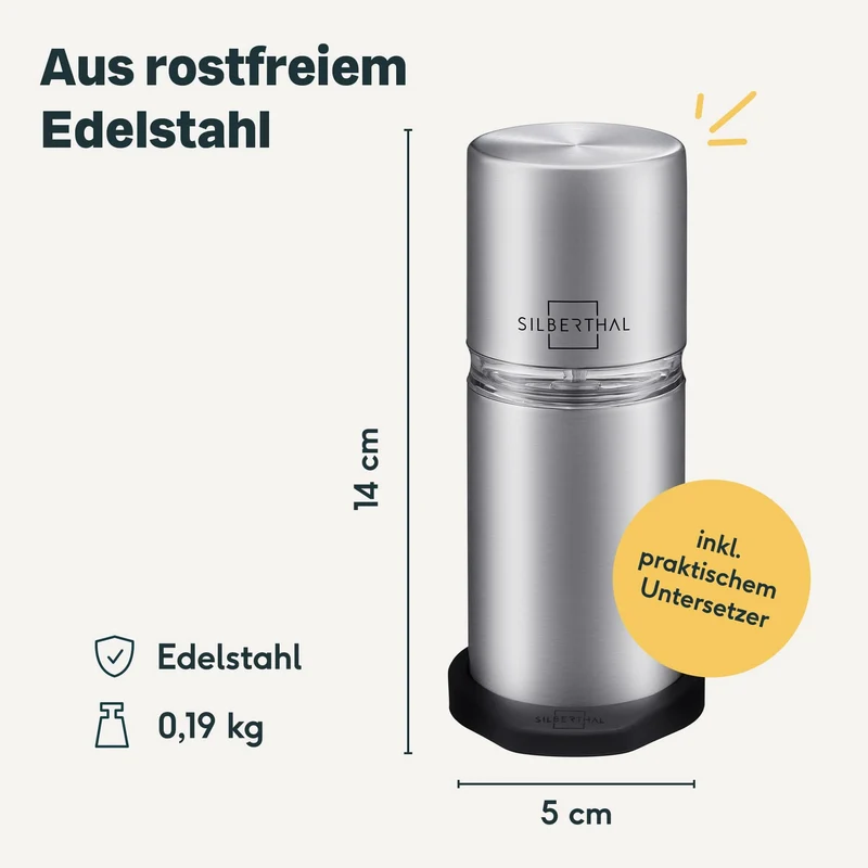 Gewürzmühle + Muskatmühle Set