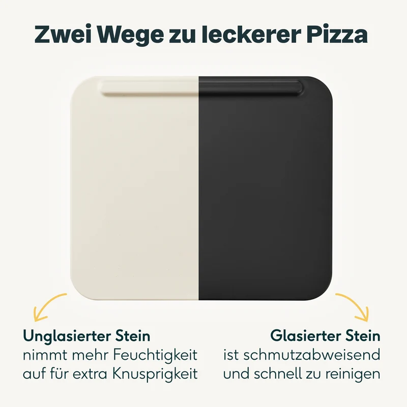 Pizzastein glasiert