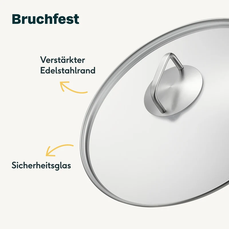 Glasdeckel für Pfanne 32 cm
