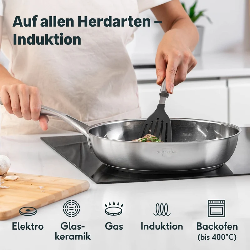 4er-Pfannenset Unbeschichtet