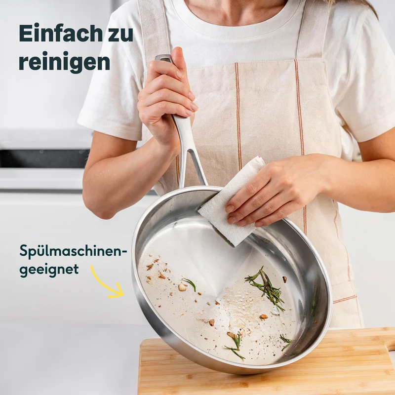 4er-Pfannenset Unbeschichtet