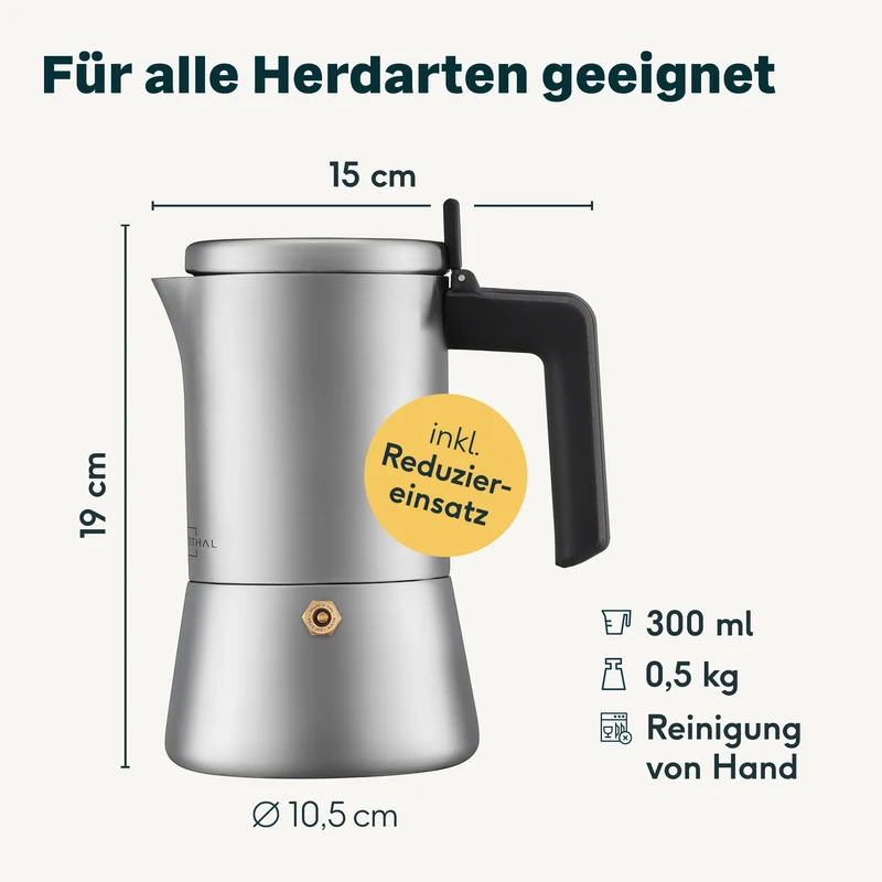 Espressokocher Komplettset