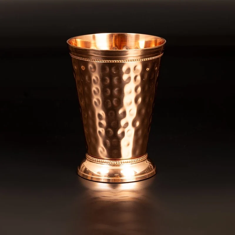 Kupferbecher-Set Caesar – 2x Cocktailbecher (gehämmert, römisch-geprägter Stil, 300 ml)