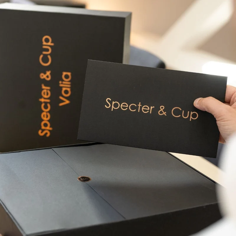 Kupferbecher-Set Valia – 4x Cocktailbecher (gehämmert, römisch-geprägter Stil, 300 ml) + 6-teiliges Zubehör-Set