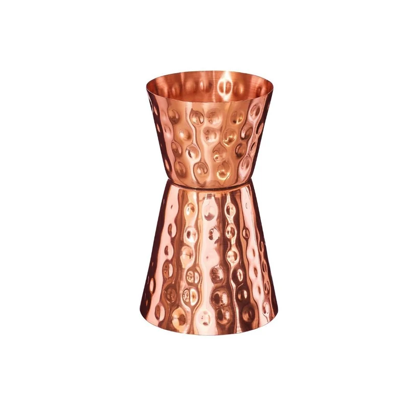 Cocktail-Messbecher 3 und 5 cl aus reinem Kupfer