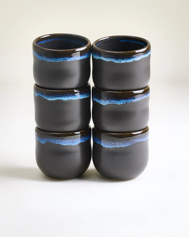 Nola Becher groß dunkelblau 6er-Set
