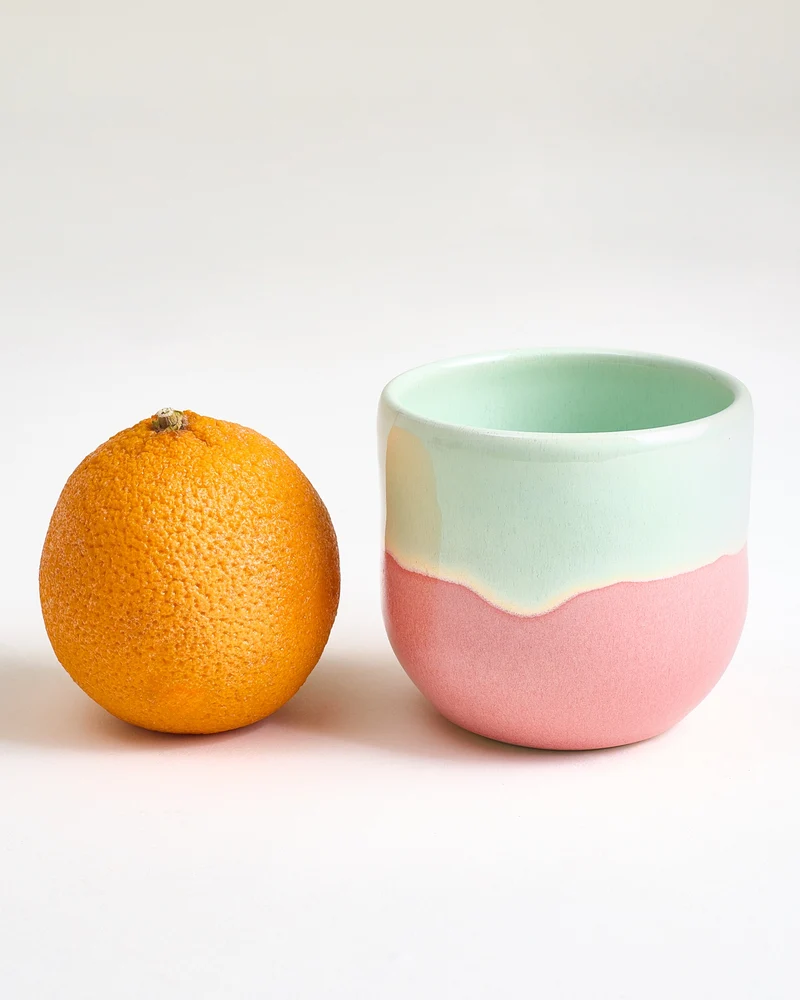 Nola Becher groß lime rosa 6er-Set