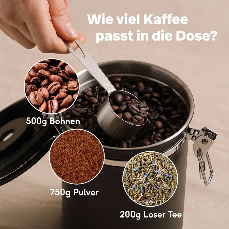 French Press + Kaffeedose Set