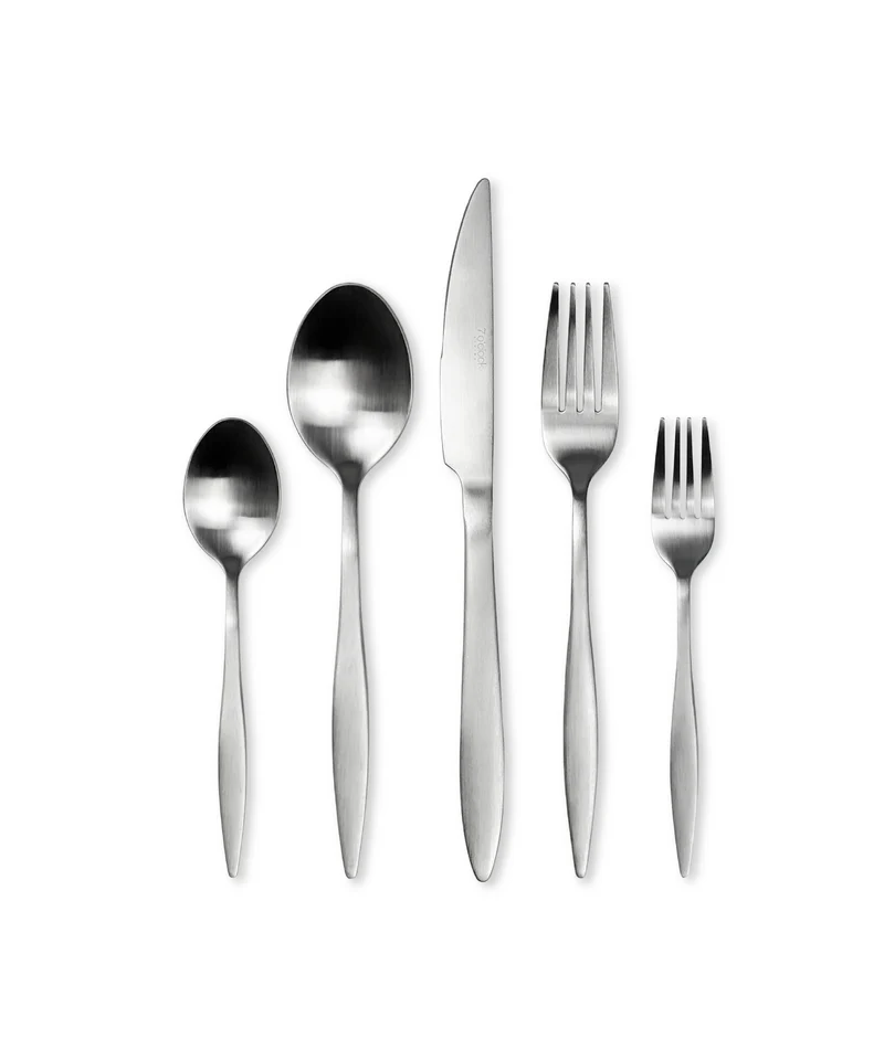 Besteck-Set Silber matt-gebürstet | Tava