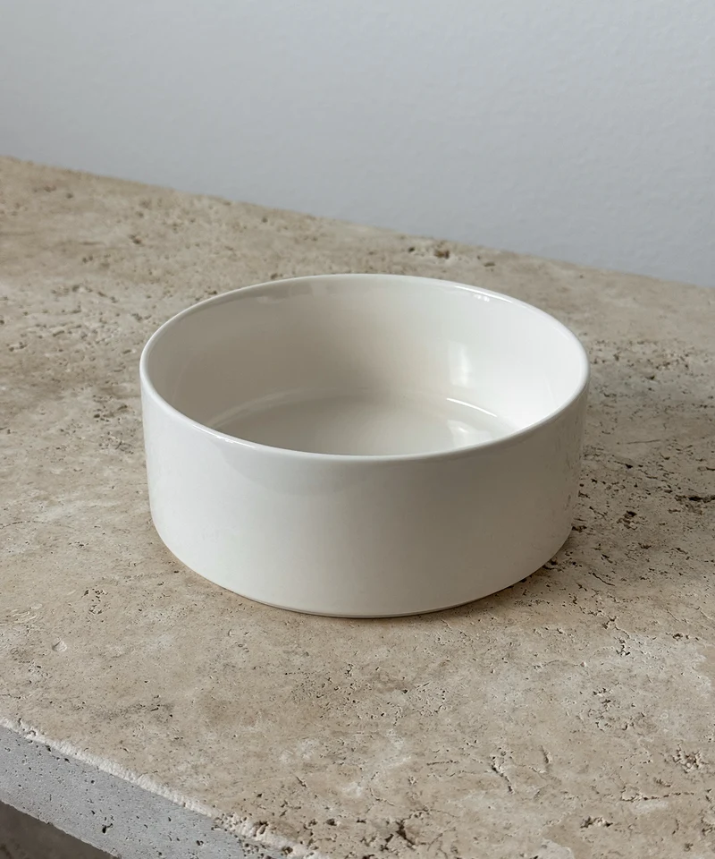 Kleine Bowl cremeweiß-glänzend | Nia