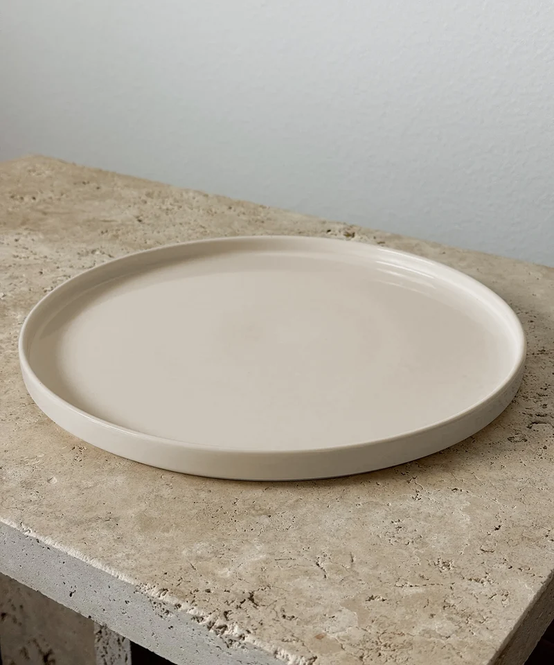 Großer Teller beige | Nia