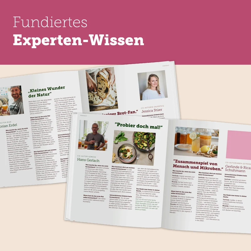 Natürlich Fermentieren | Anleitungen und kreative Rezepte für Gemüse, Obst, Limonaden, Bier und Sauerteig
