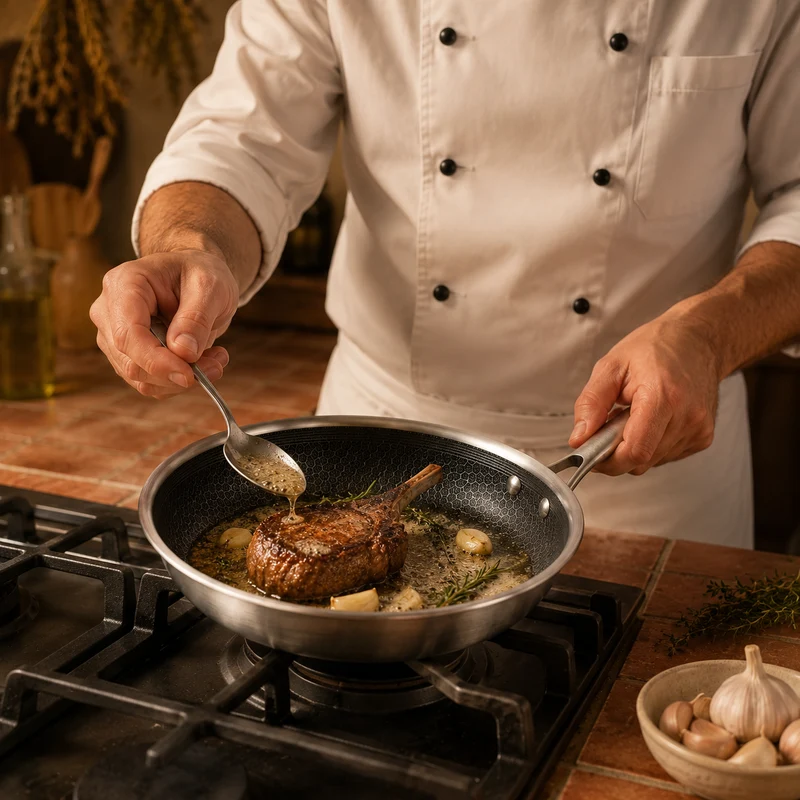 Cookinglife Bratpfanne HexaCook Hybride Pfanne ø 24 cm - NON STICK - geeignet für alle Wärmequellen - keramische Antihaftbeschichtung
