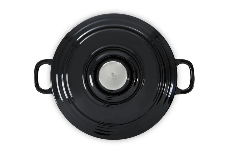 BK Bräter Bourgogne Jet Black Gusseisen ø 26 cm / 5,3 Liter - emaillierte Antihaftbeschichtung