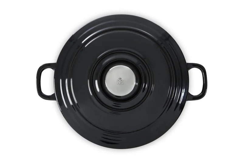 BK Bräter Bourgogne Jet Black Gusseisen ø 24 cm / 4,2 Liter - emaillierte Antihaftbeschichtung