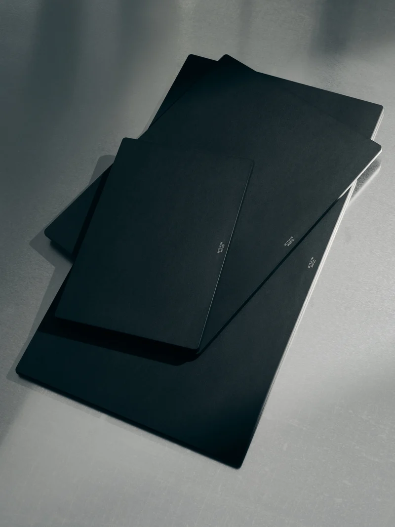 Cutting Board Set, black, all 3 Sizes + Board Butter