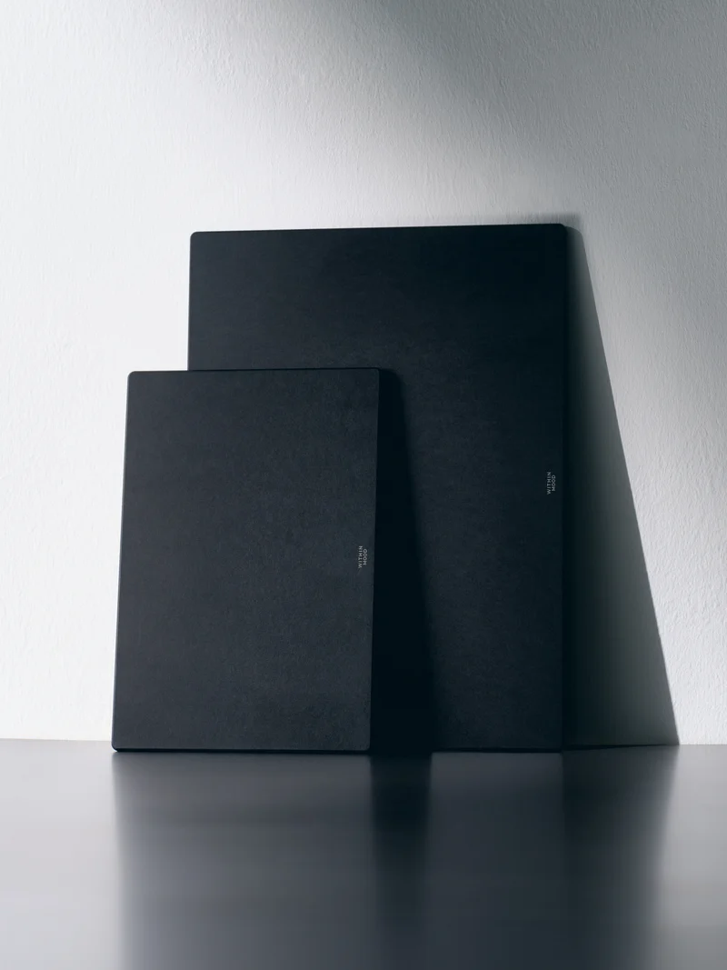 Cutting Board Set, black, small + large + Board Butter