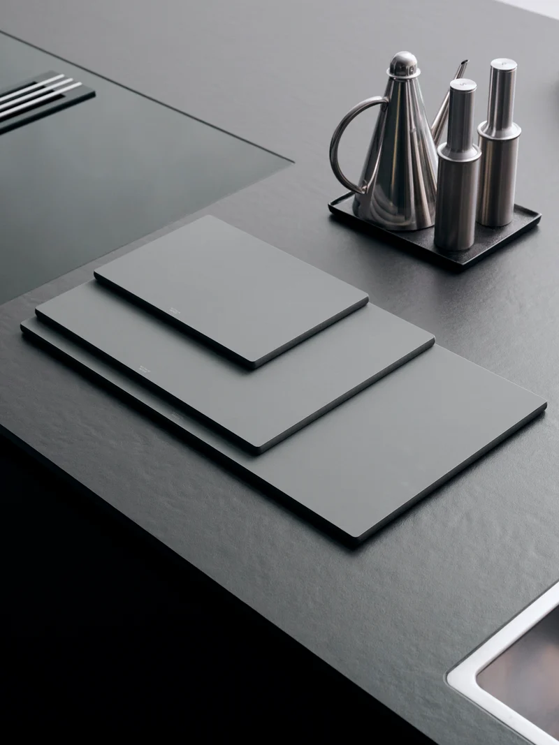 Cutting Board Set, grey, all 3 Sizes + Board Butter