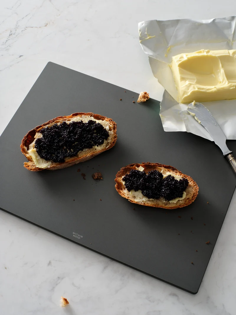 Cutting Board Set, grey, all 3 Sizes + Board Butter