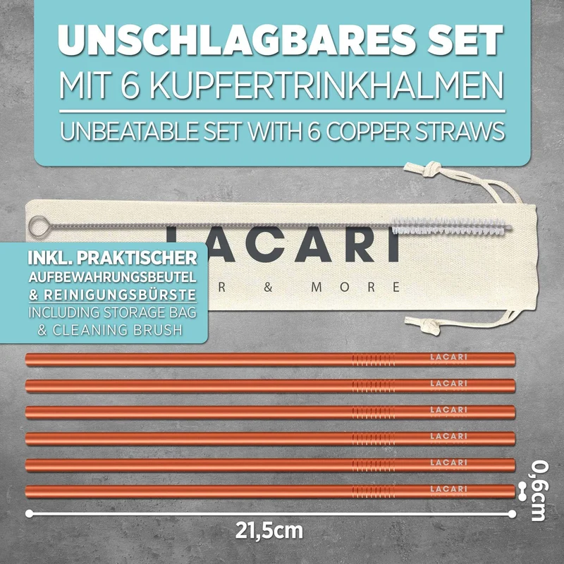 Kupfer Strohhalme